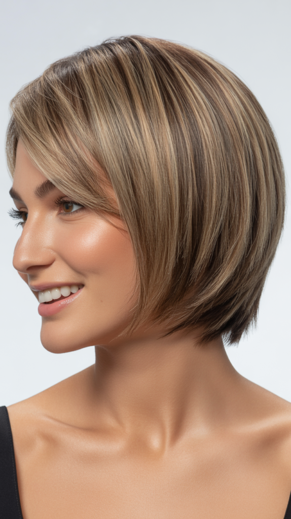 Stacked Bob with Nape Detailing Options