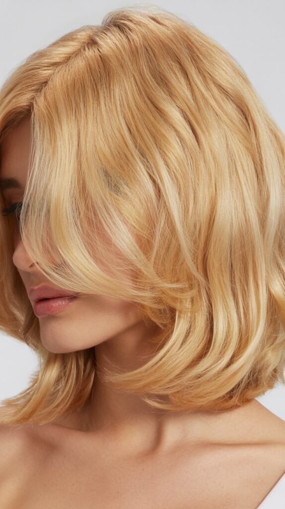  Voluminous Long Bob with Root Lift