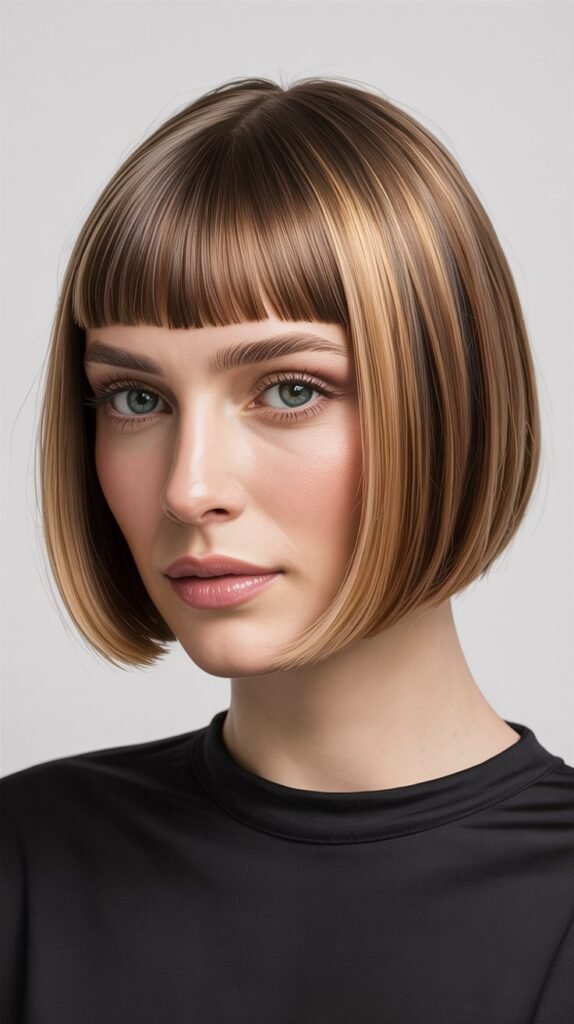 Classic Bob with Micro Bangs