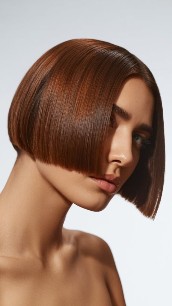 Angled Bob with Blunt Ends