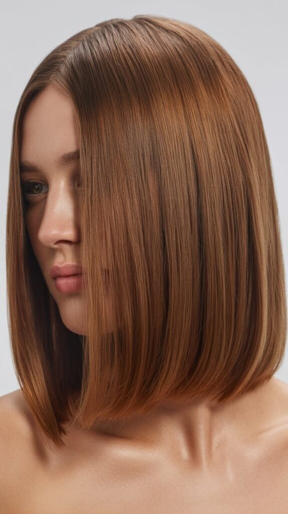 Sleek Straight Long Bob