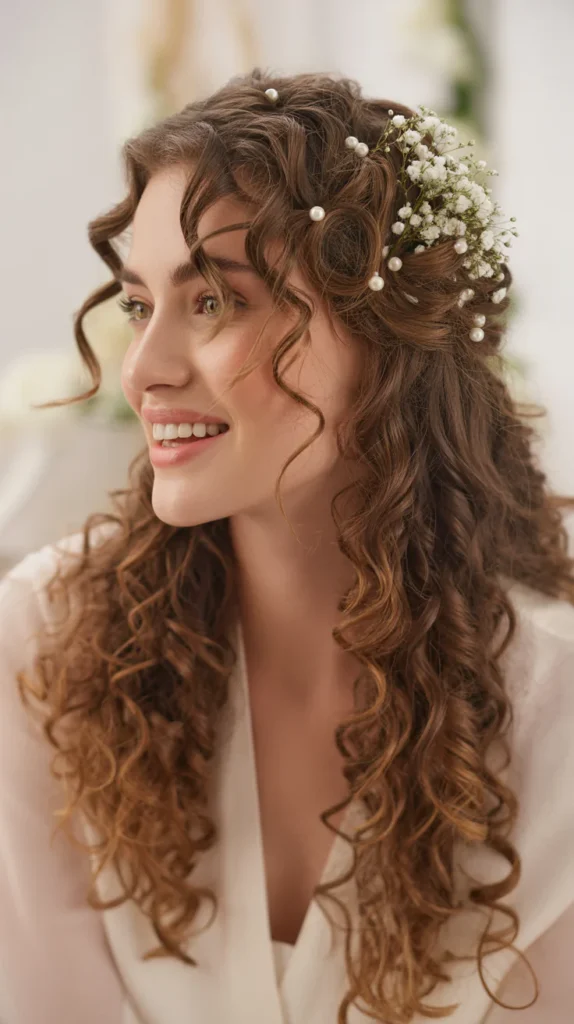 33+ Wedding Hairstyles for Long Curly Hair Wedding Hairstyles for Long Curly Hair