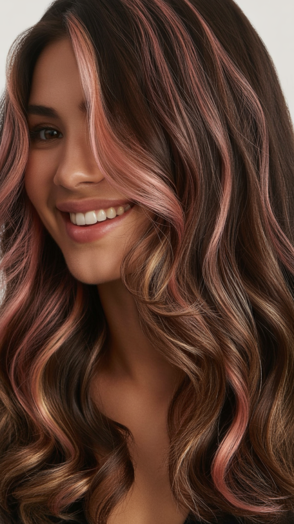 Dark Brown with Rose Gold Babylights