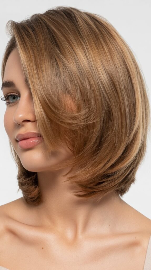 Layered Bob with Flipped Ends