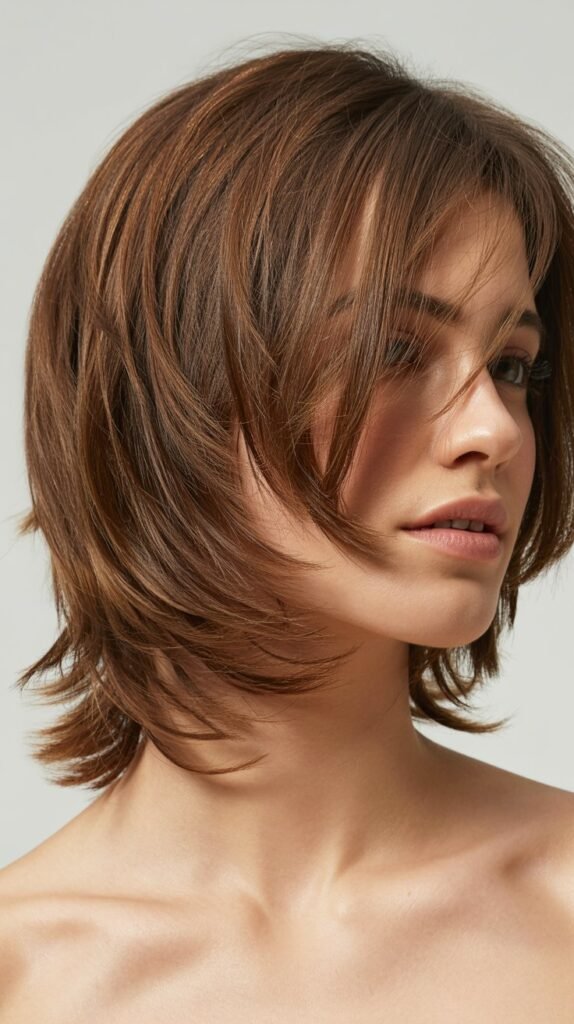 Piecey Textured Long Bob