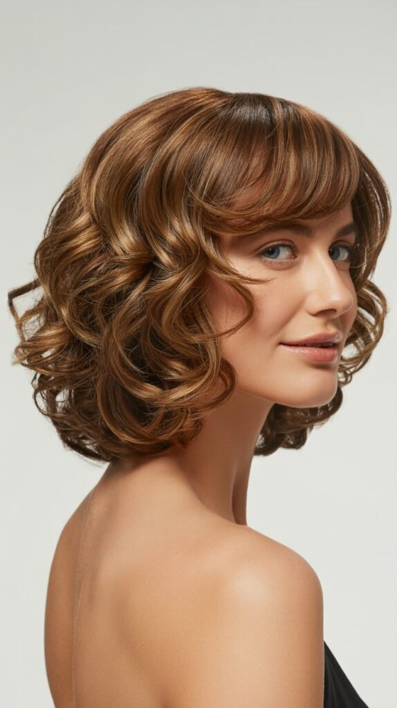 Shoulder-Length Layered Bob