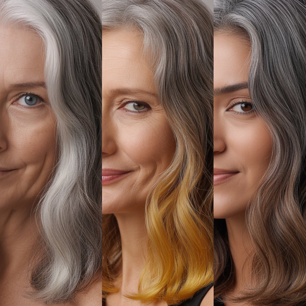  Lowlights for Gray Hair with Different Undertones