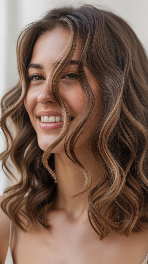  Wavy Collarbone-Length Cut