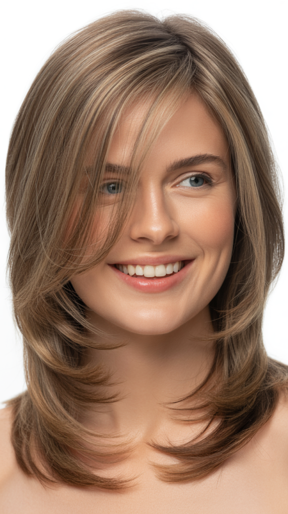 Long Layers Starting Below the Chin