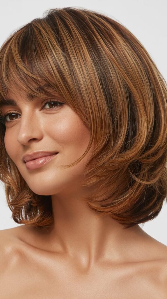 Layered Bob for Oval Faces