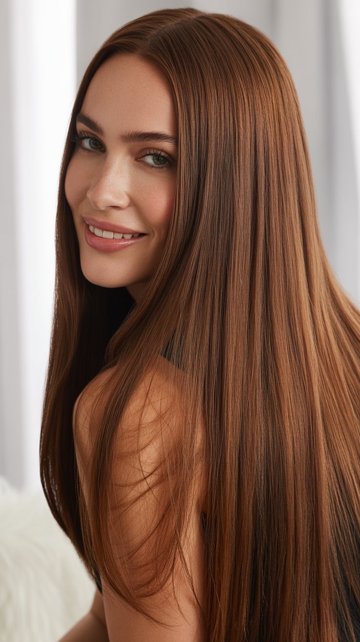 Fancy Straight Hairstyles for Long Hair Looks