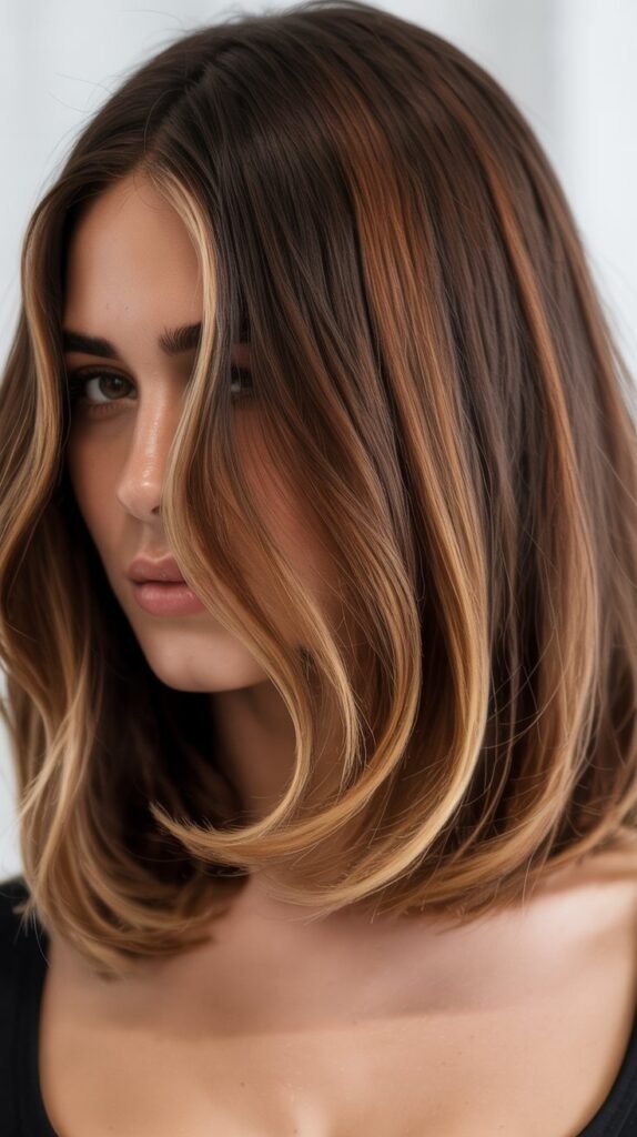 Long Bob with Balayage Ombre