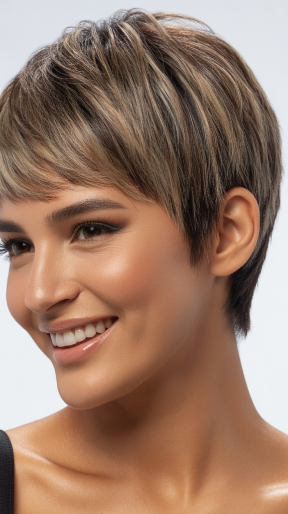 Pixie Cut with Long Top and Short Sides