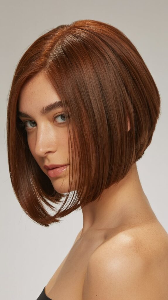 Angled Bob for Thick Hair