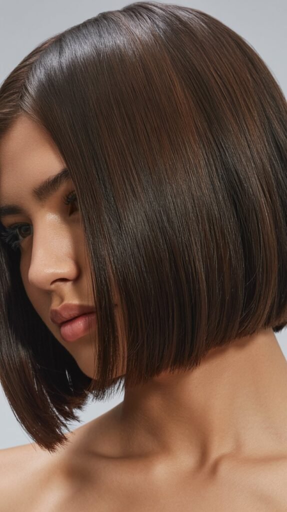 Long Bob with Grown-Out Bangs