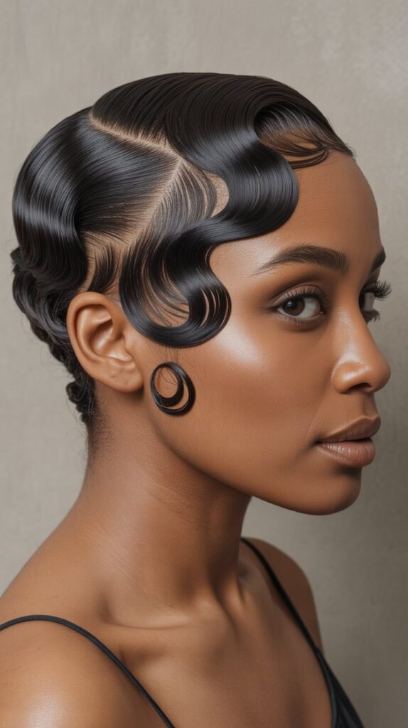 Low Cut with Finger Waves