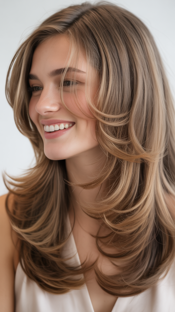 Long Hair with Subtle Balayage and Layers