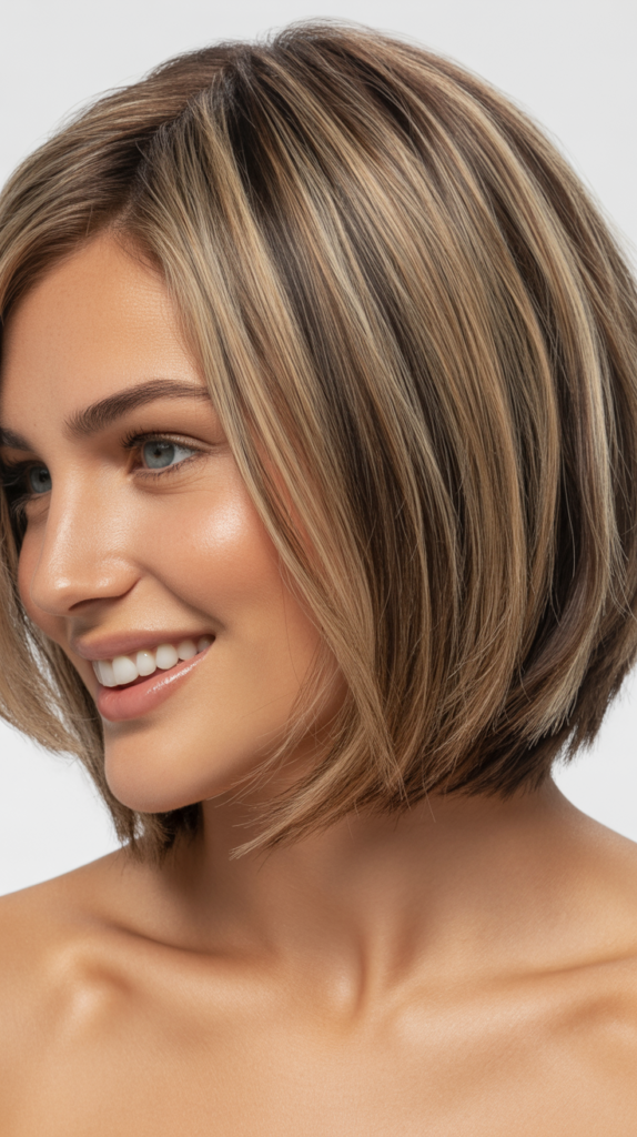 Choppy Bob with Babylights