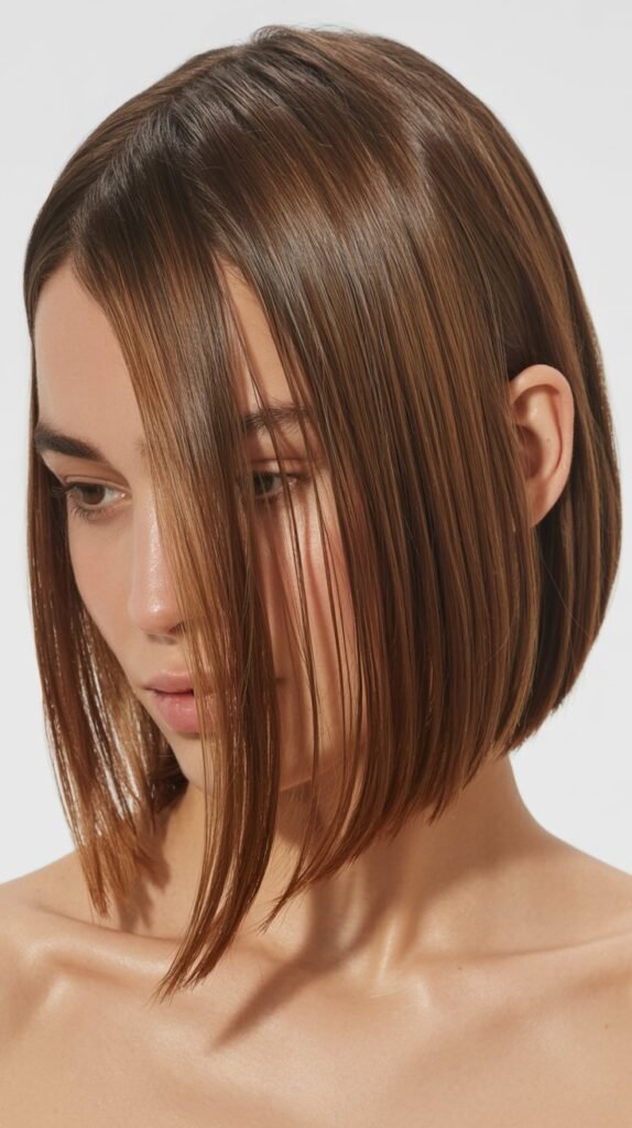 Long Bob with Deep Side Part