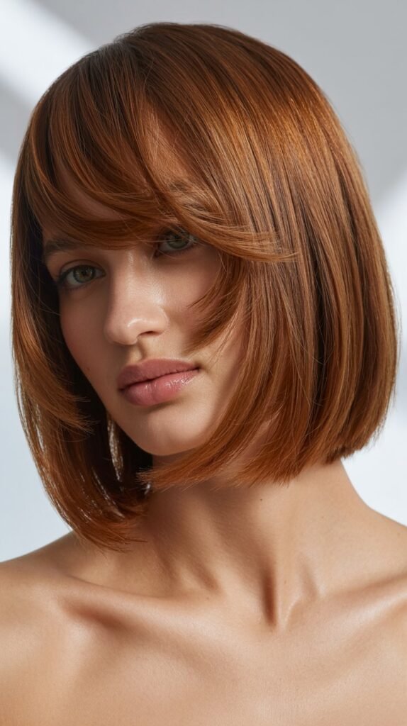 Chin-Grazing Bob with Wispy Side Bangs