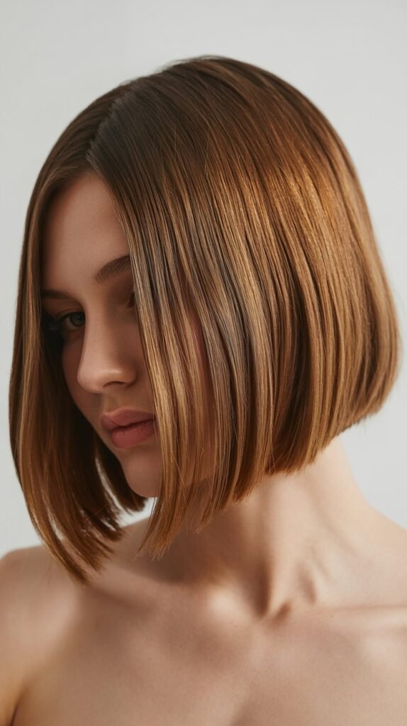 Angled Long Bob (A-Line Bob)