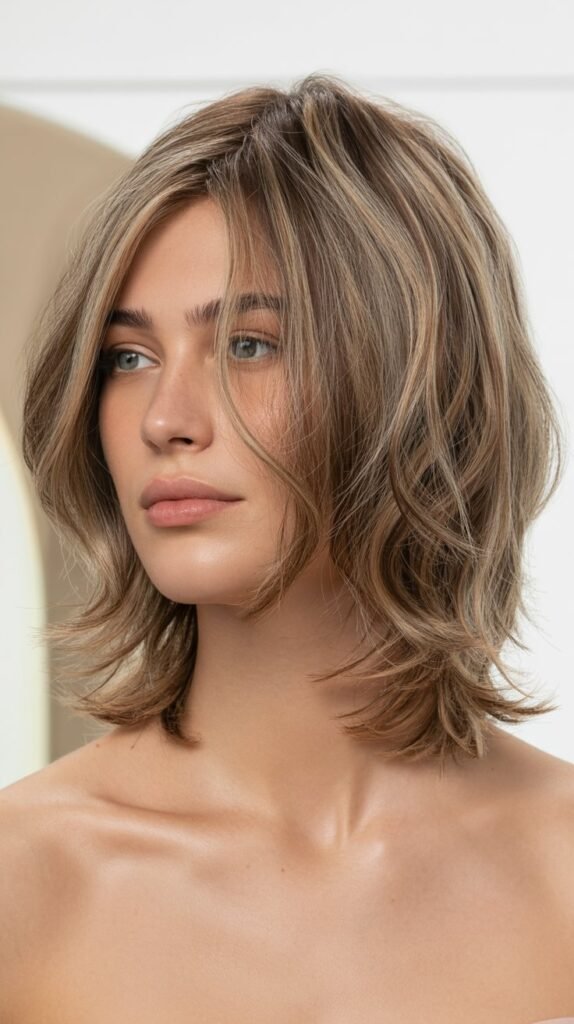 Tousled Long Bob