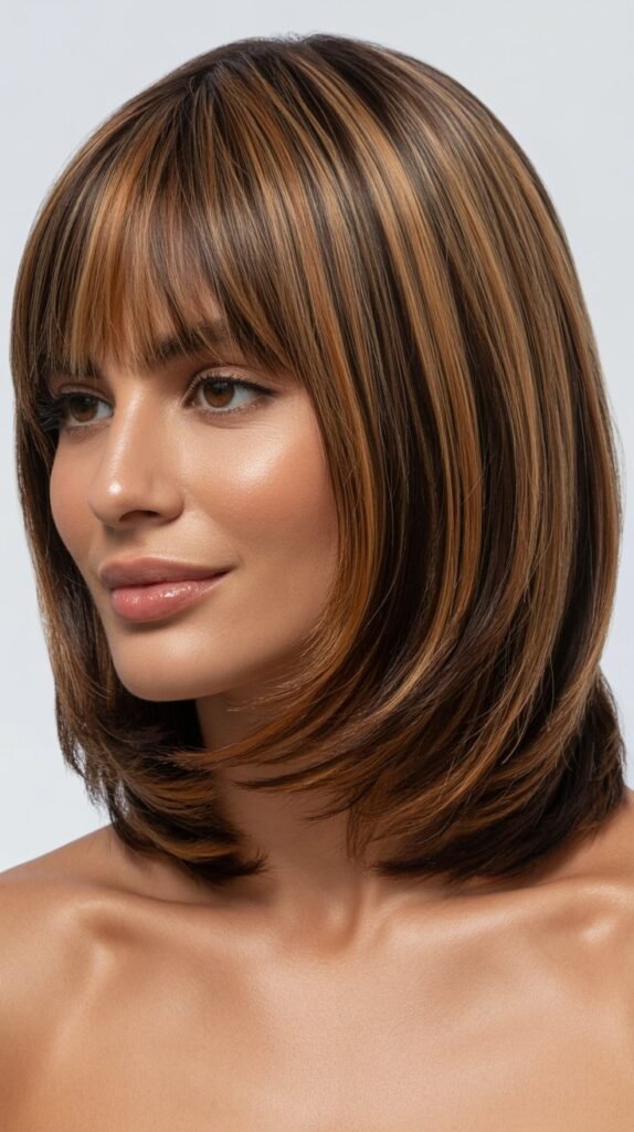 Long Bob with Graduated Bangs