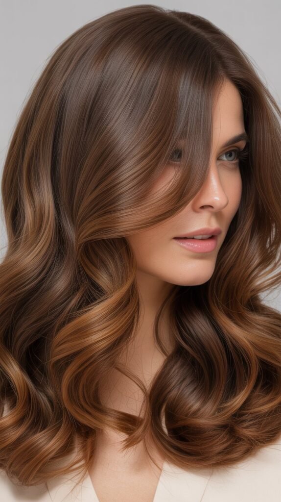 Ash Brown with Caramel Lowlights