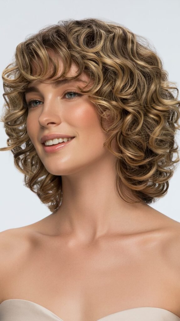 Bouncy Curled Long Bob