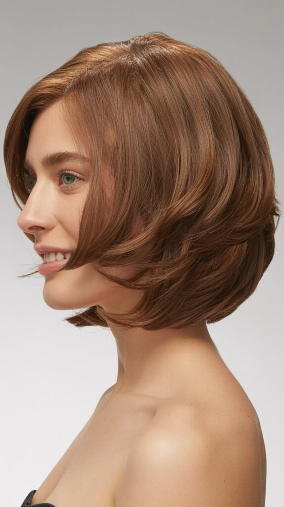 Long Bob with Curved Layers