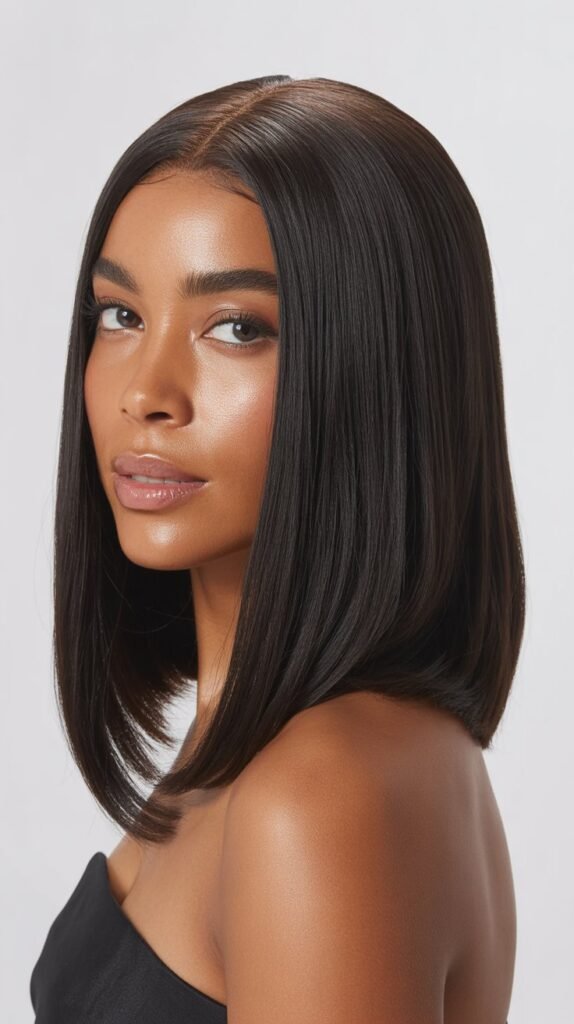 Shoulder-Length Straight Wig