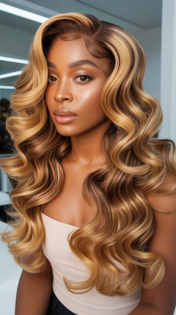 Honey Blonde Deep Wave