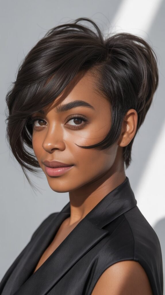 Asymmetrical Pixie Cut