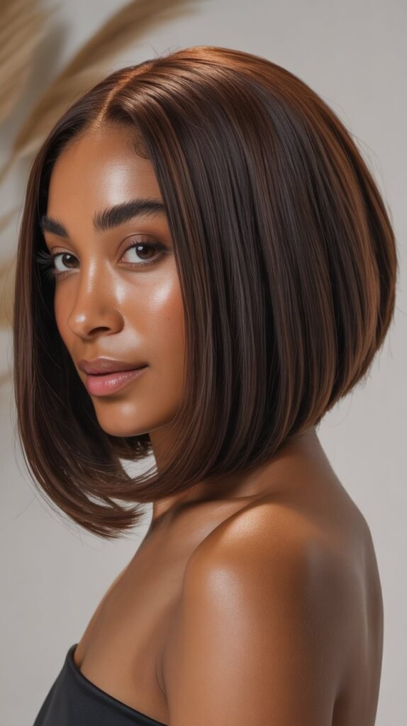 The Angled Bob (A-Line Bob)