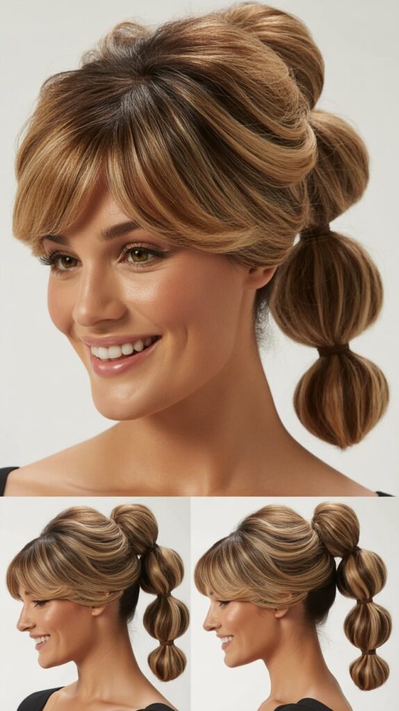 Bubble Ponytail Updo Wig