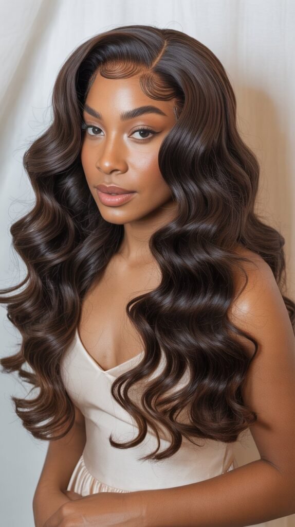Deep Wave Wig with Pre-Plucked Hairline