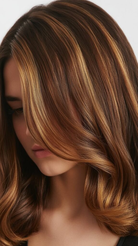  Caramel Balayage with Blunt Cut