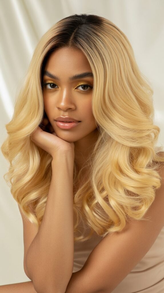 Ombre Blonde Lace Front Wig