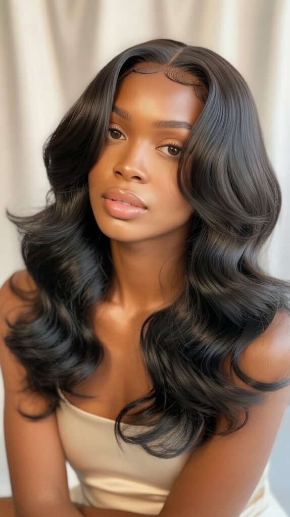 Middle Part Soft Body Wave