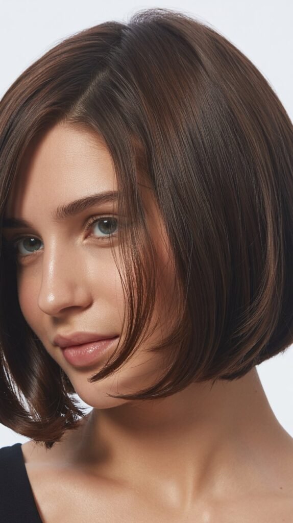 Bob with Deep Side Part