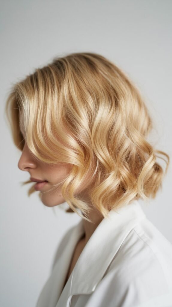Long Bob with Loose Curls