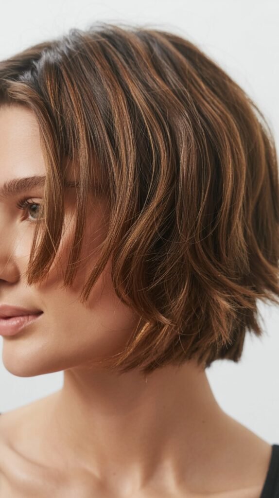 Feathered Choppy Bob