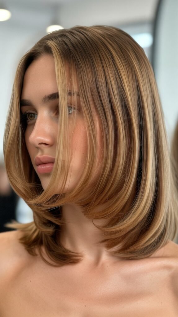 Long Bob with Face-Framing Layers
