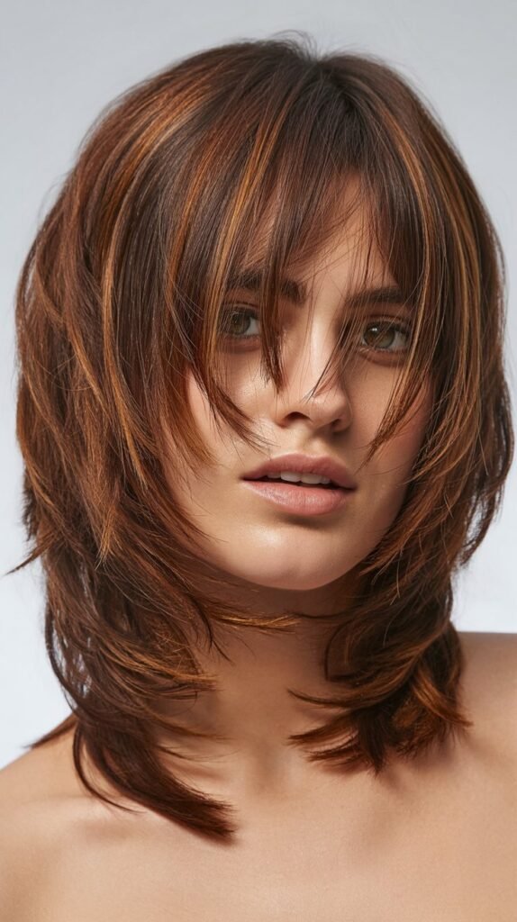 Shaggy Bohemian Bob with Fringe