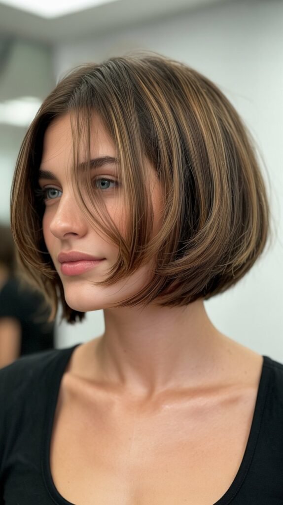 Layered Bob with Face-Framing Pieces