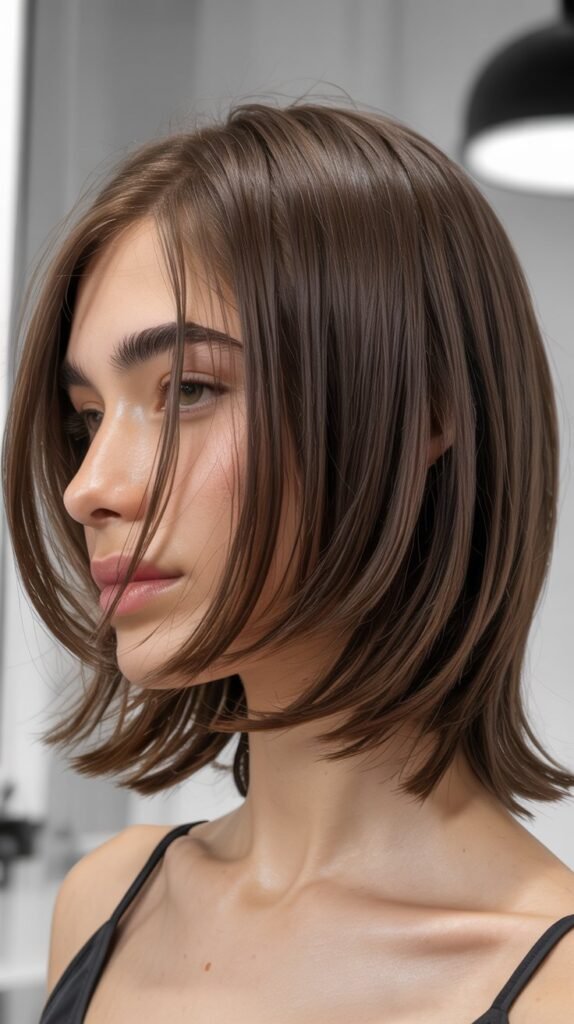Soft Choppy Lob with Layers