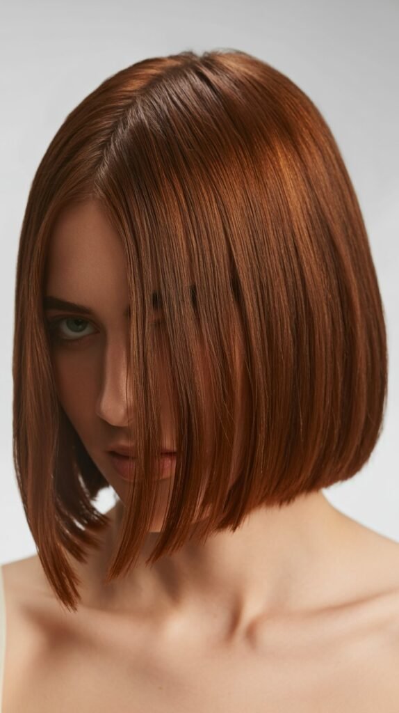  Blunt Lob with Center Part