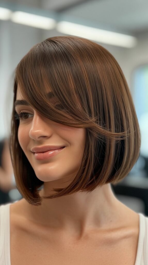 Bob with Side-Swept Bangs
