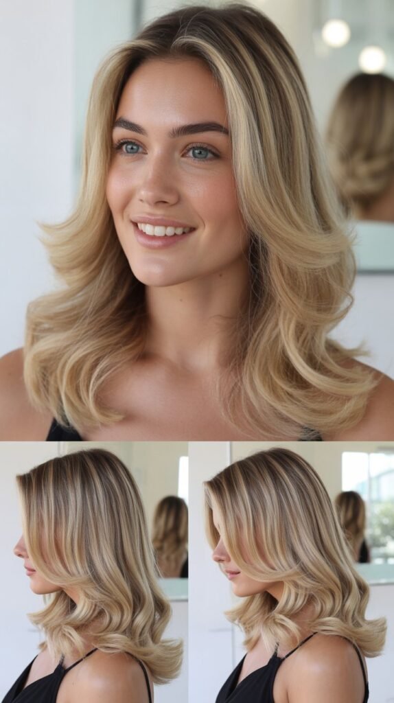 Rose Gold Shoulder-Length Lob