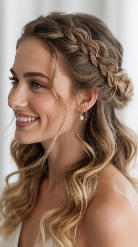Rope Braid Half-Up Design